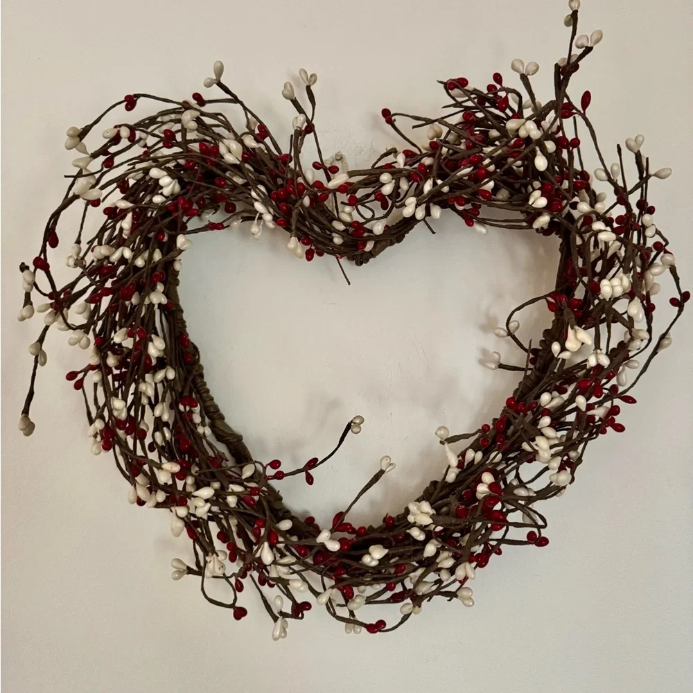 Valentine Heart Shaped Grapevine Wreath